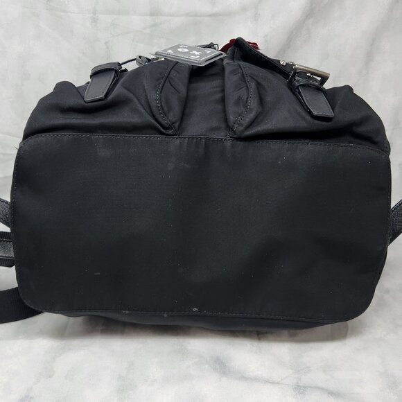 Prada Tessuto Nylon Saffiano Robot Backpack w/ Dust Bag - Black - Picture 11 of 15